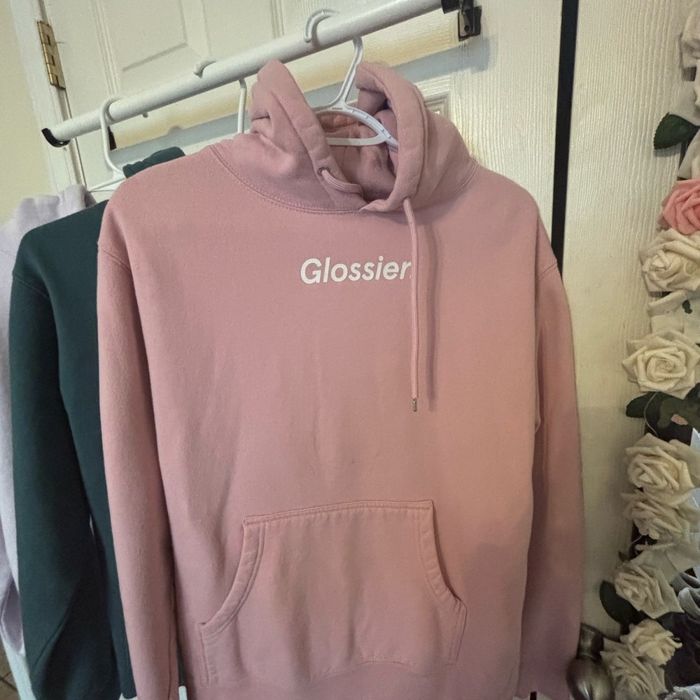 Glossier Blush Pink Hoodie
